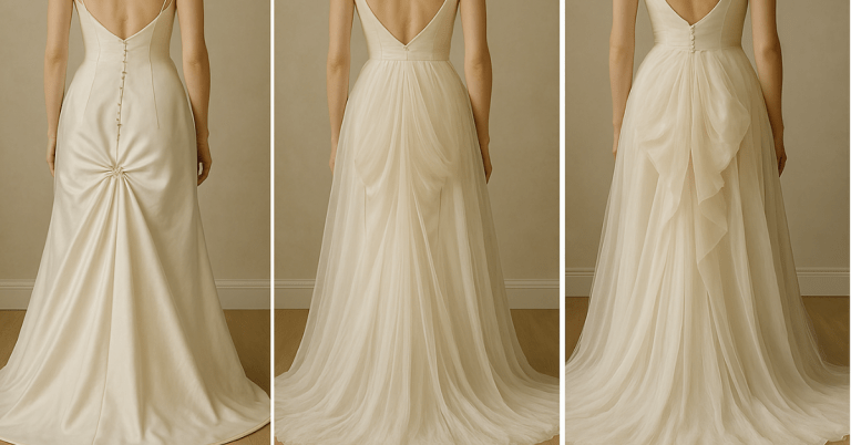 wedding bustle